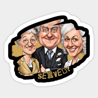 are you being served caricature style Sticker